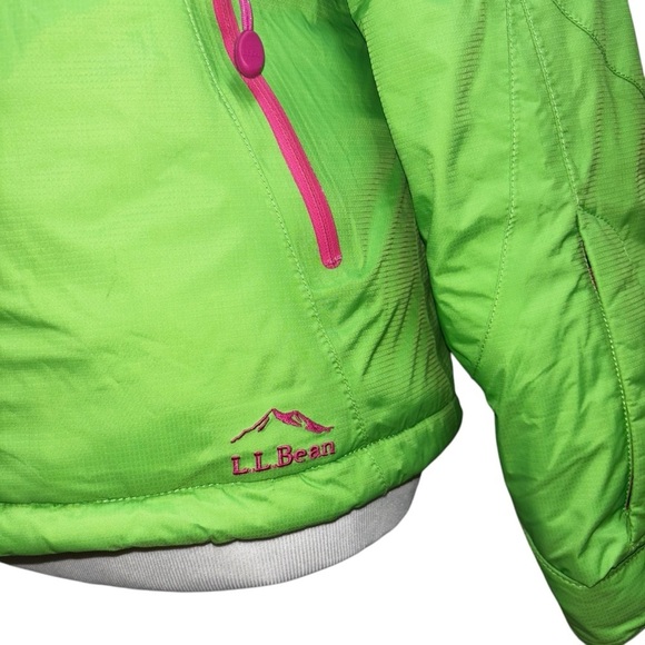 L.L. Bean Girl's M Medium Thinsulate TEK Coat Jacket Hooded Fleece Lined #283666 - Picture 4 of 12